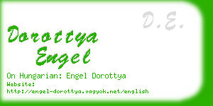 dorottya engel business card